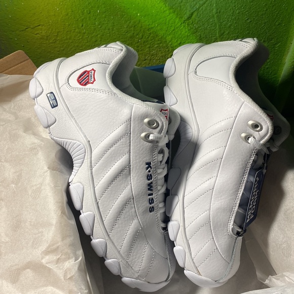 NWB K-SWISS Memory Foam white shoes medium sneakers sport work out running ST429 - Picture 5 of 10